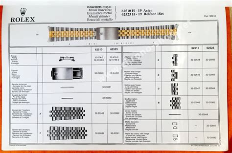 rolex parts catalog.